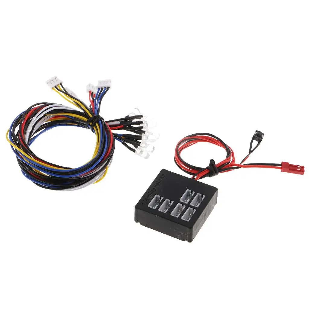 RC Car Headlamps Plastic Multicolor LED Lighting Kit Model Vehicle Night Use for RC Drift Cars