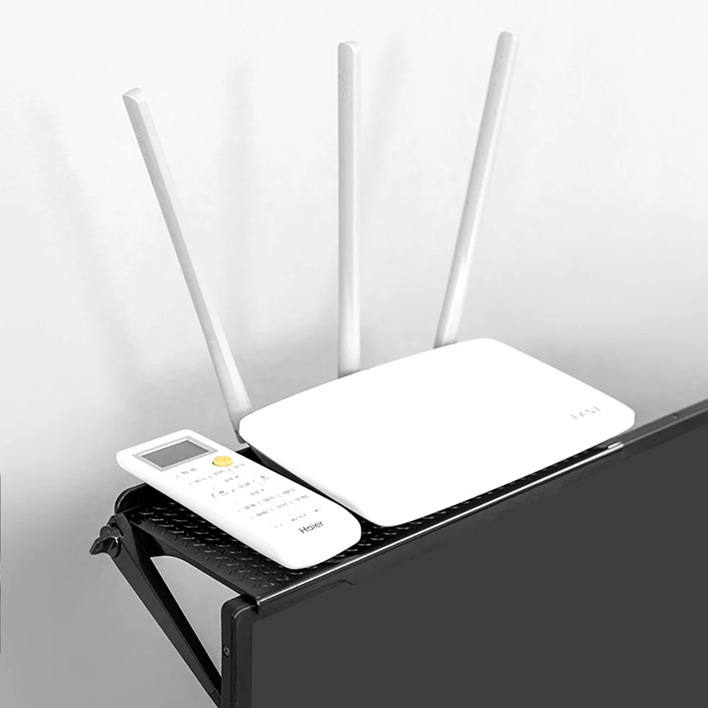 أرفف تخزين شاشة التلفزيون، حامل شاشة قابل للتعديل، منظم عرض سطح المكتب، رف التوجيه، رف المكتب المنزلي