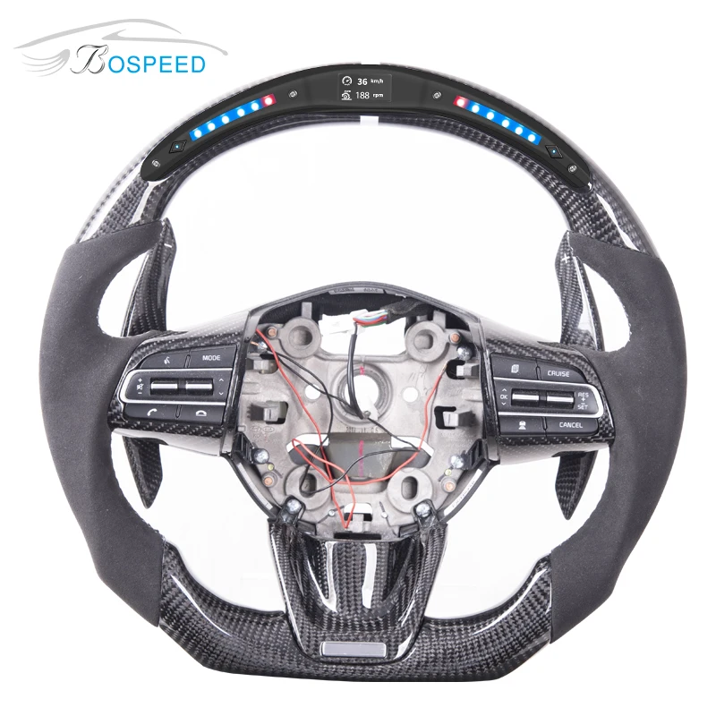 

2021 Hot Sell Led Real Carbon Fiber Racing Car Steering Wheel for Subaru Brz