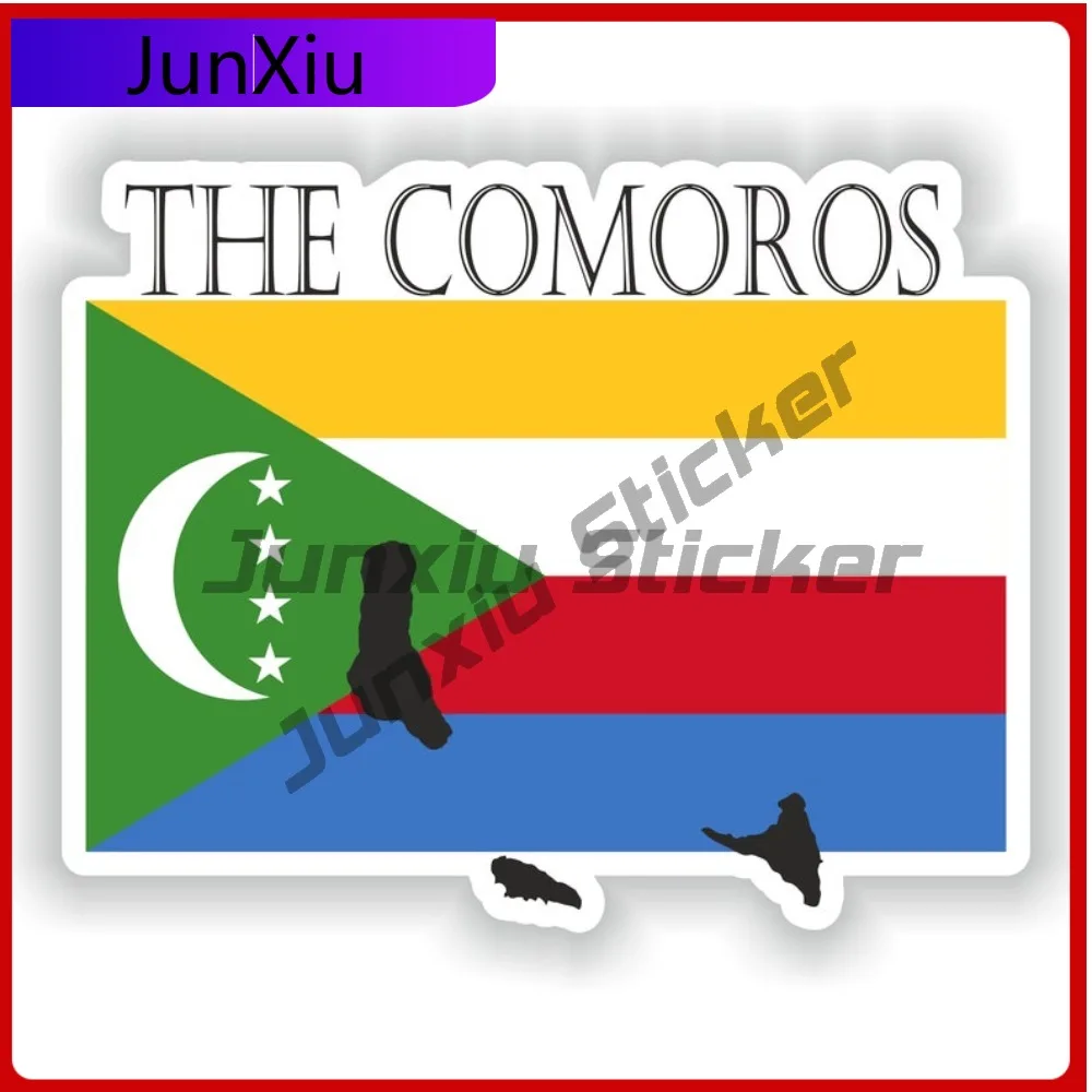 The Comoros Country Project Flag Trendy Vehicle Body Decoration Works Well On Smooth Auto Exterior Areas
