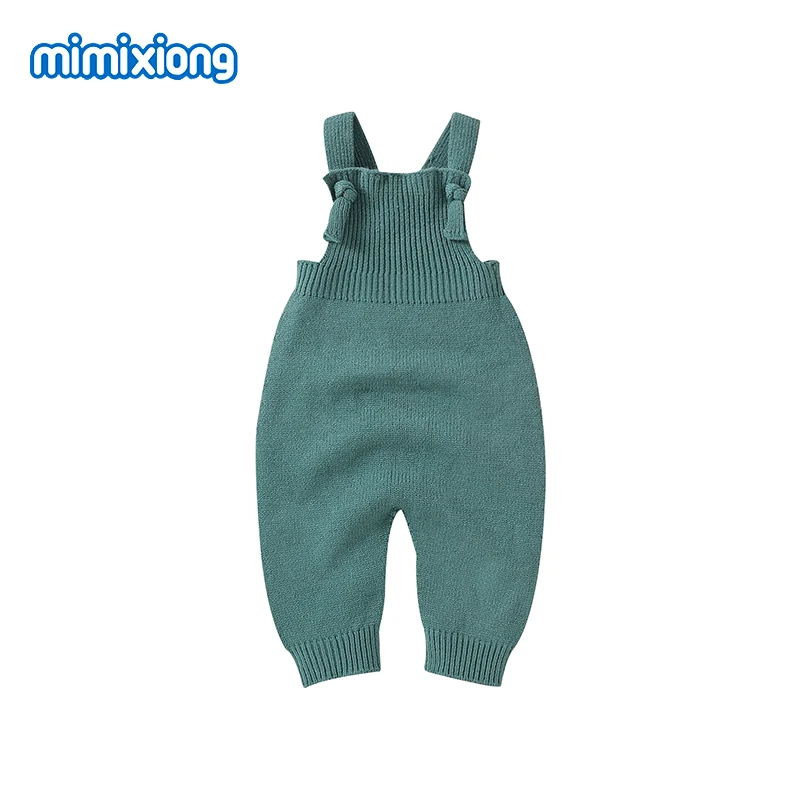 Baby Rompers Knitted Newborn Boy Girl Solid Sleeveless Jumpsuits Playsuits One Piece Infant Unisex Overalls Toddler Kids Clothes