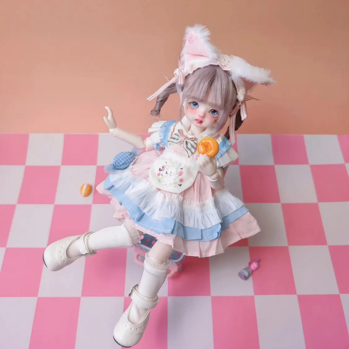 30cm Mjd Doll Custom Repainted Faceup Full Set Modified Bjd 1/6 Handmade Lolita Dress Up Outfit Collectible Gift Figure Toys