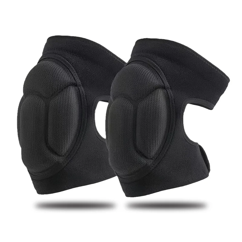 Verstärkte Anti-Kollisions-Sportknieschoner Rutschfeste Elastische Kniebandage für Fitness Basketball Volleyball Laufen Arbeit Garten