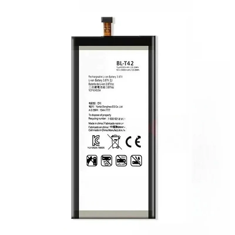 Durable BL-T42 Mobile Battery for LG V50 LGV50 V50 ThinQ G8X No Memory Effect, Reliable Power Supply and Strong Endurance