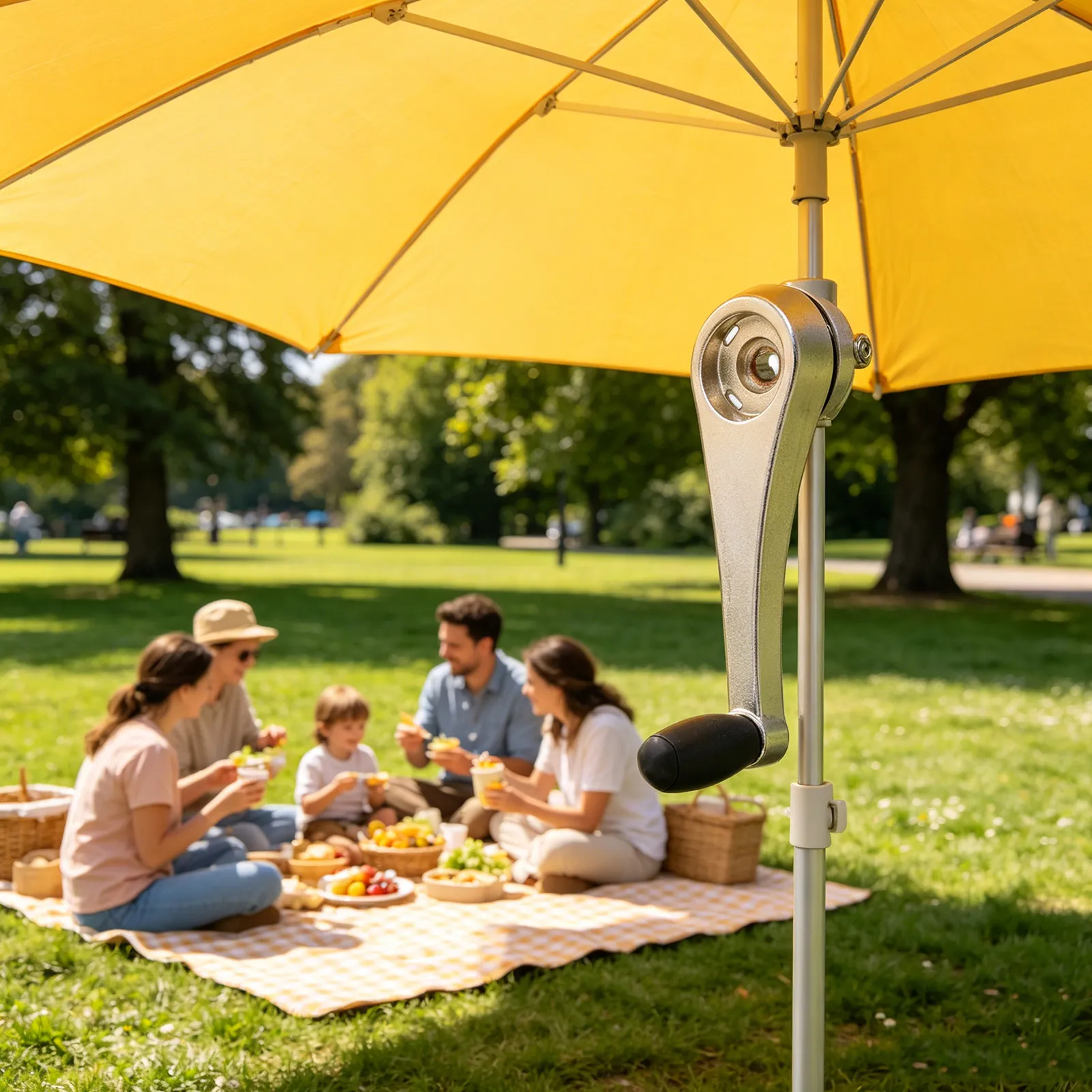 Patio Umbrella Crank Handle Replacement - Garden Parasol Accessory Sunshade Hanging Attachment Hand Crank for Outdoor Patio