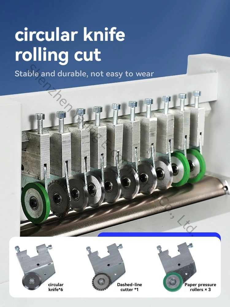 A4 Self-adhesive Scribing Machine Hobbing Cutting Dotted Line Creasing Indentation Machine Round Knife Label Scribing Machine