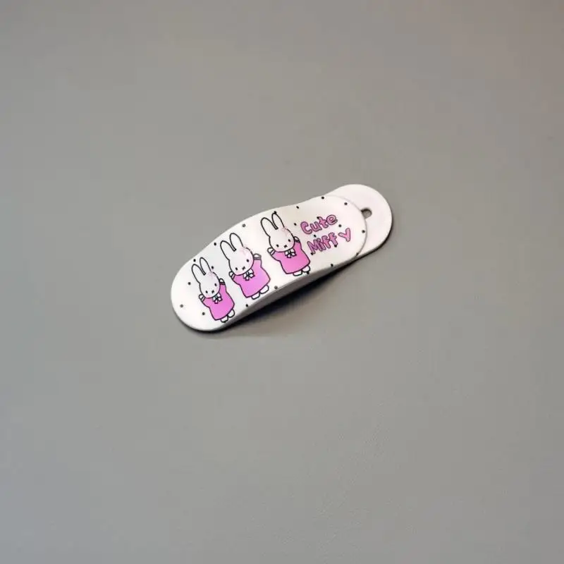 Miffy Cartoon Phone Stand Kawaii Miffy Rabbit Creative Push Pull Band Aid Bracket Push Pull Cute Desktop Stand Lazy People