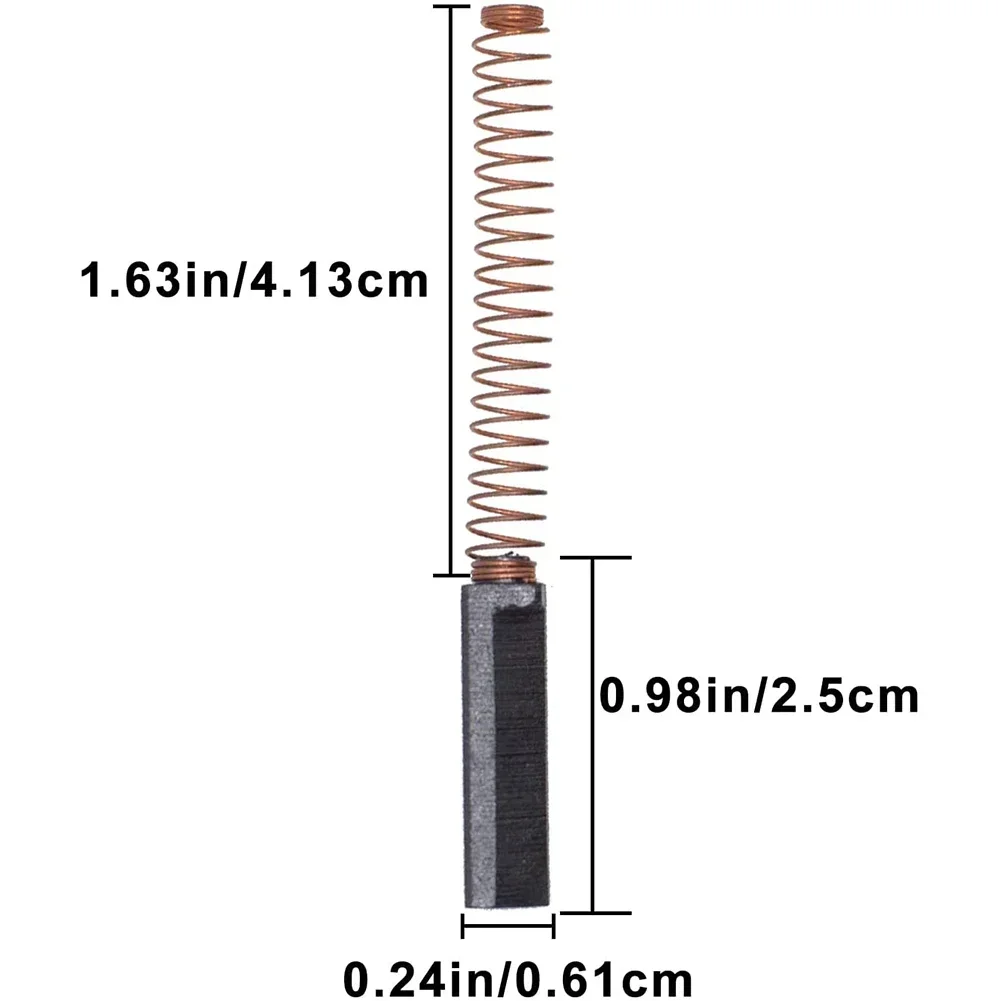 2 قطعة خلاطات فرش كربون W10380496 محرك خلاط كربون فرش ل K45K5 ~ 9706416 W10260958 WPW10380496 #6