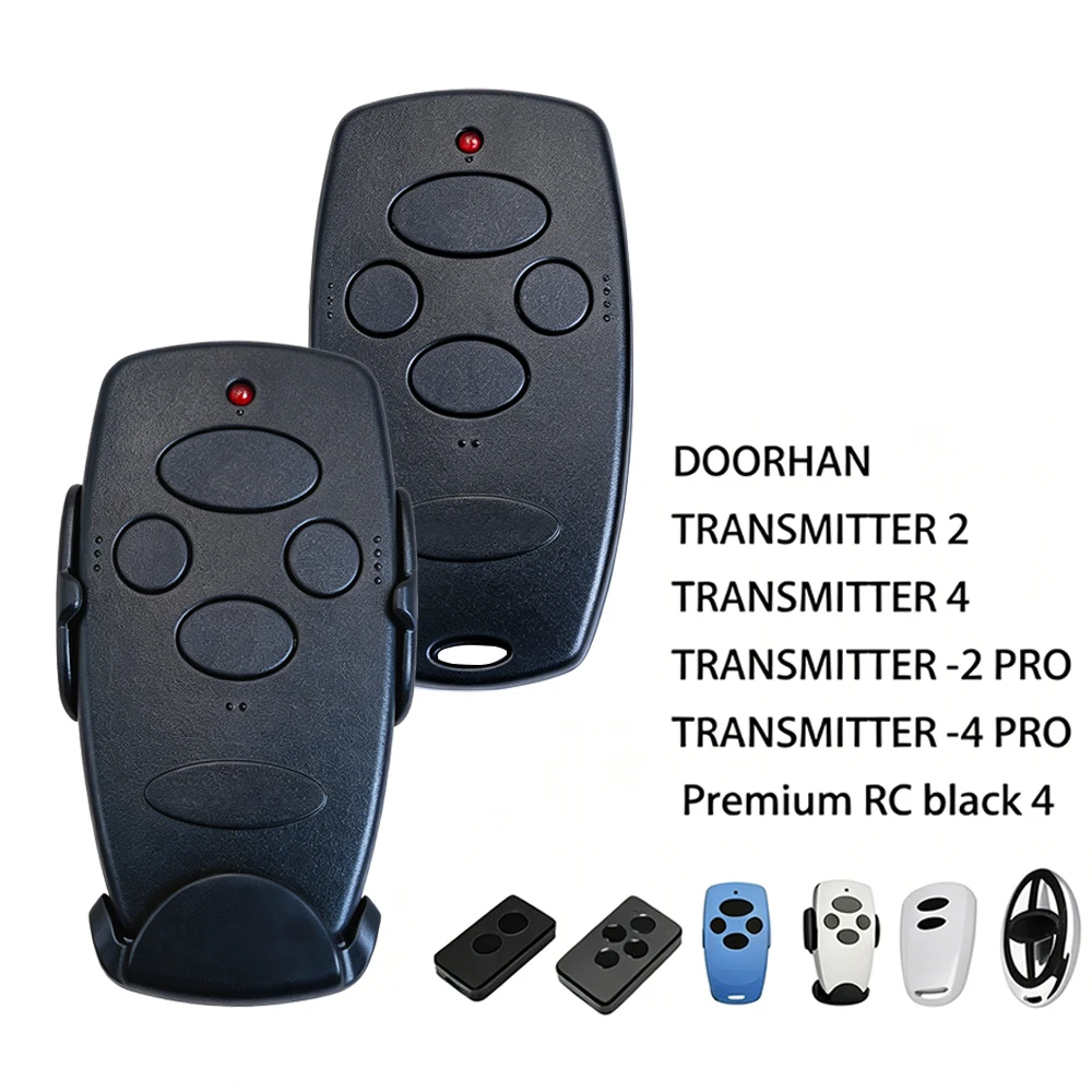 4 Key 433MHz Cloning Keyfob Remote Dynamic Rolling Code Replacement Transmitter for DOORHAN 2PRO 4PRO Gate Drive Opener