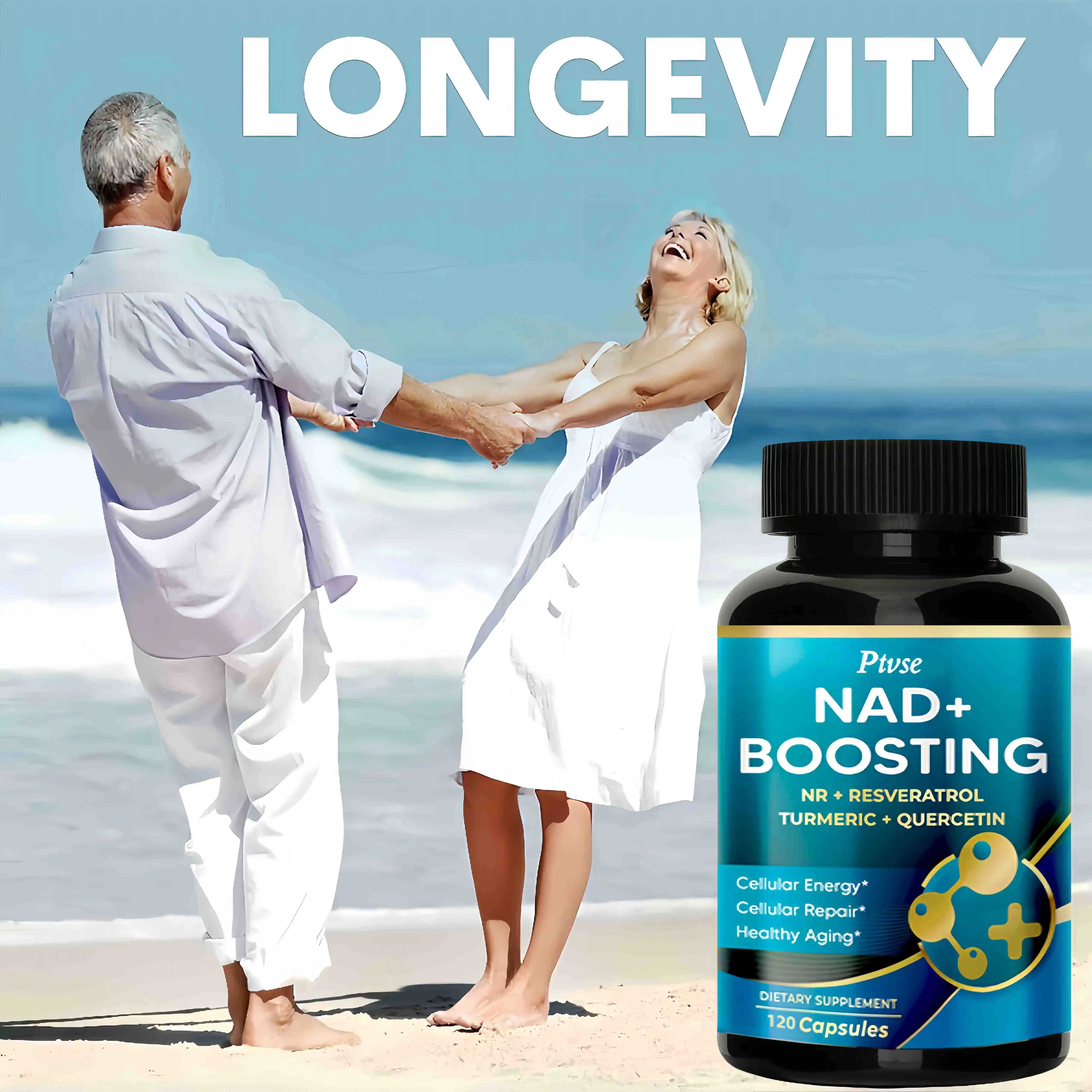 NAD+Enhanced 16550mg - x12 Strength NR+Resveratrol Turmeric+Quercetin - Cellular Energy, Cellular Repair, Healthy Aging