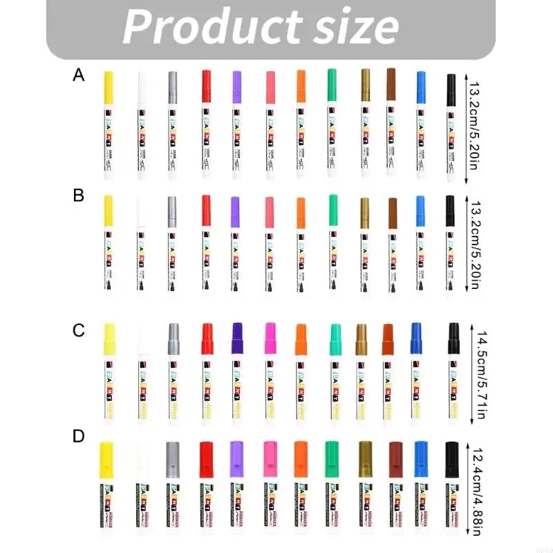 3Pcs Weather Resistant Stone Paint Marker Pen For Gravestone Tombstone Lettering Drawing on Stone Metal And Plastic H8WD