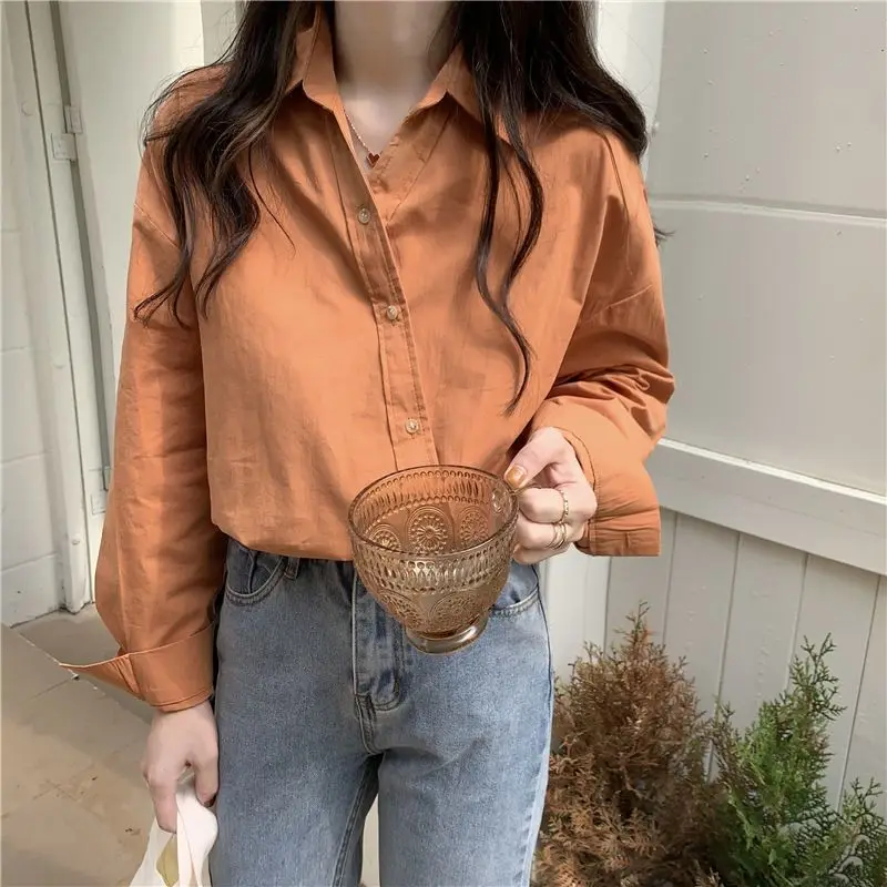 

Long Sleeve Shirts Womens Satin Ruffled Slim Fit Boho Feminine Romantic Minimalist Vacation Spring Casual Outfit Comfortable
