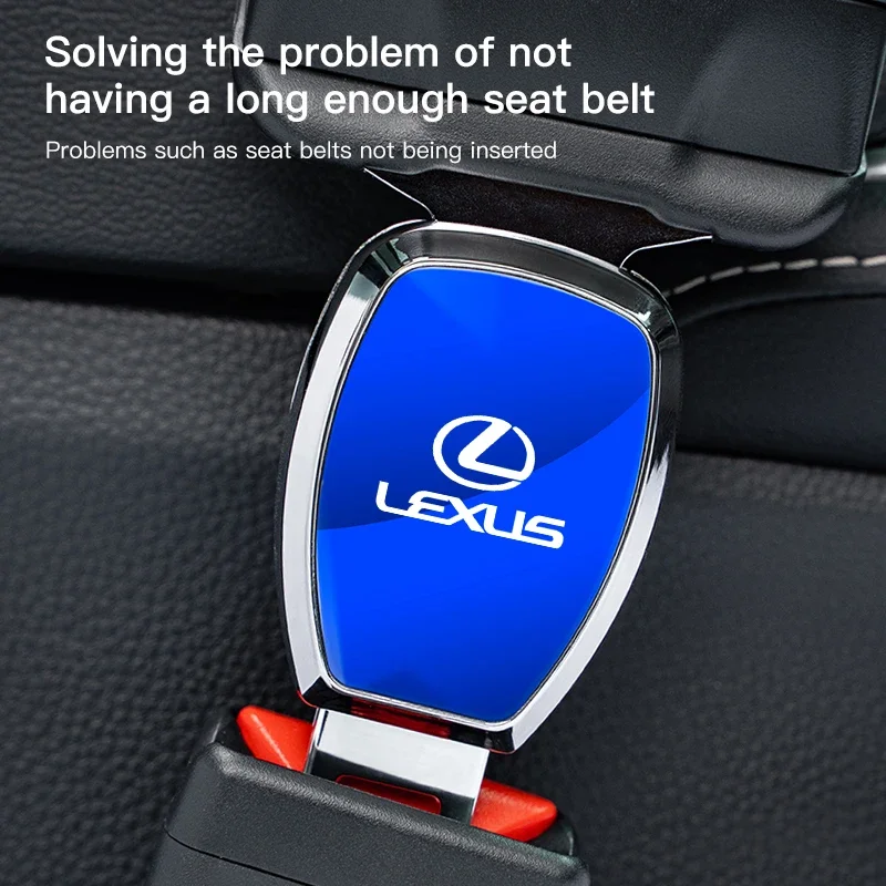 Car Seat Belt Extender Seatbelt Lock Buckle Clip Plug For Lexus ES RX NX LS UX LM LX GX LC RZ IS CT GS IS300 RX350 LS500 LX600