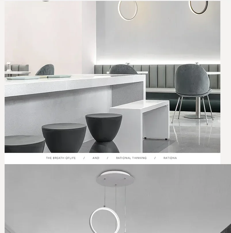 

Kitchen Light Island Nordic Restaurant Lamp Pendant Light Bedside Led Lighting Fixtures Bedroom Decor Hanging Light White Black