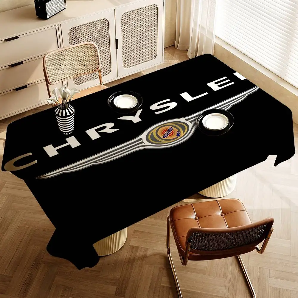C-ChryslerS Washable TableCloth For Wedding Party Dining Banquet Decoration Luxuriou Table Table Protector Cloth