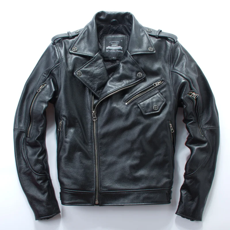 shipping.2023 Brand New Free cool pro man 100% cow leather motorbiker Jackets men's genuine Leather jacket.motorcycle gear