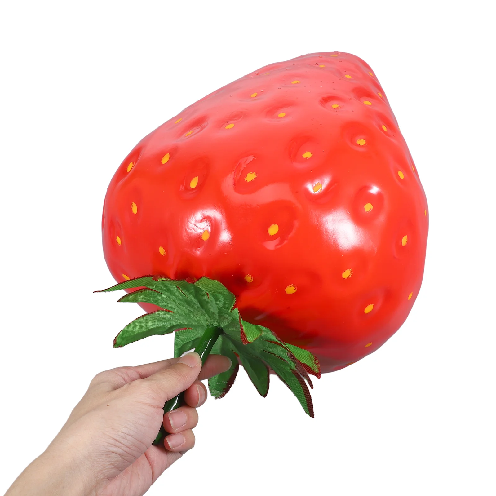 

Extra Large Fake Strawberries Simulation FFruit Model Foam Strawberry Toy Kitchen Party Cabinets Photos Props Decorations