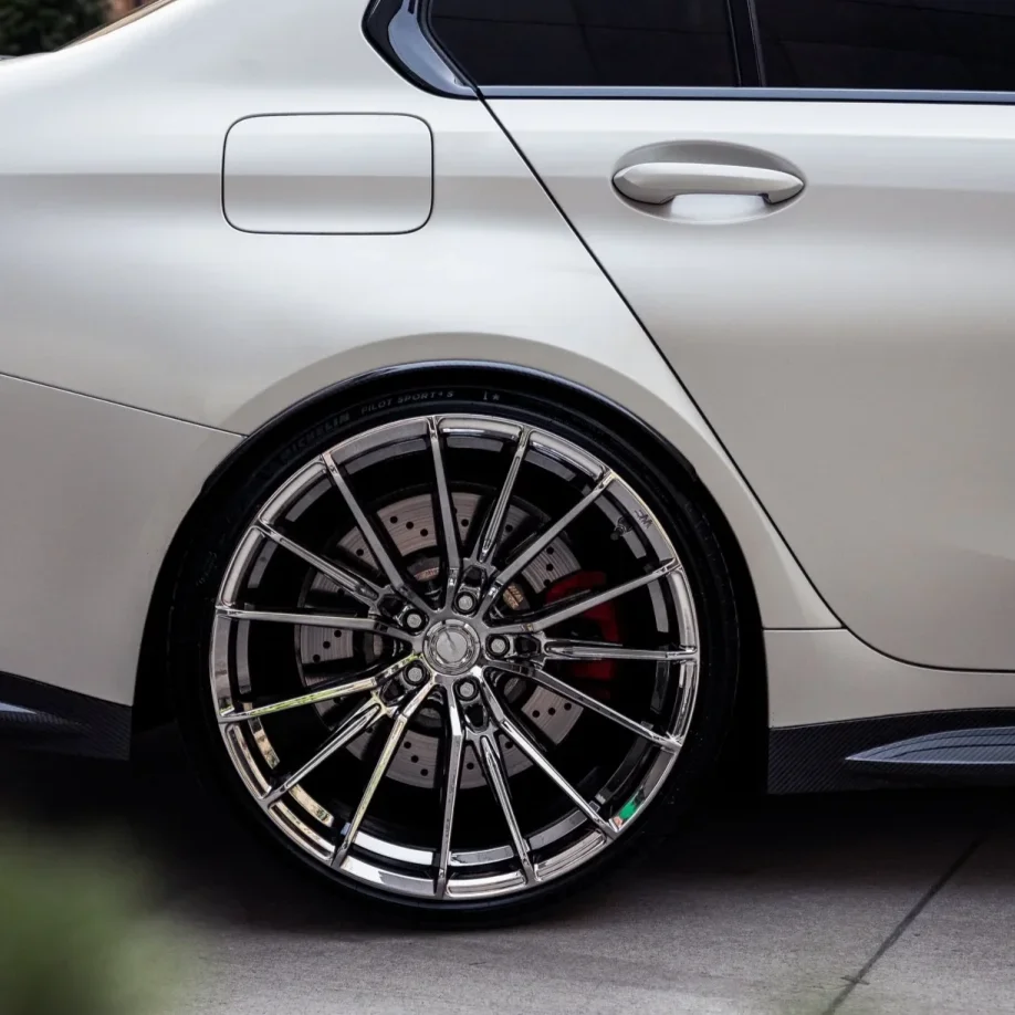 UNBO-534 Deep Concave Polished Chrome Forged Wheels Custom Size ET PCD Chrome Auto Wheels For Infiniti Lexus IS GS