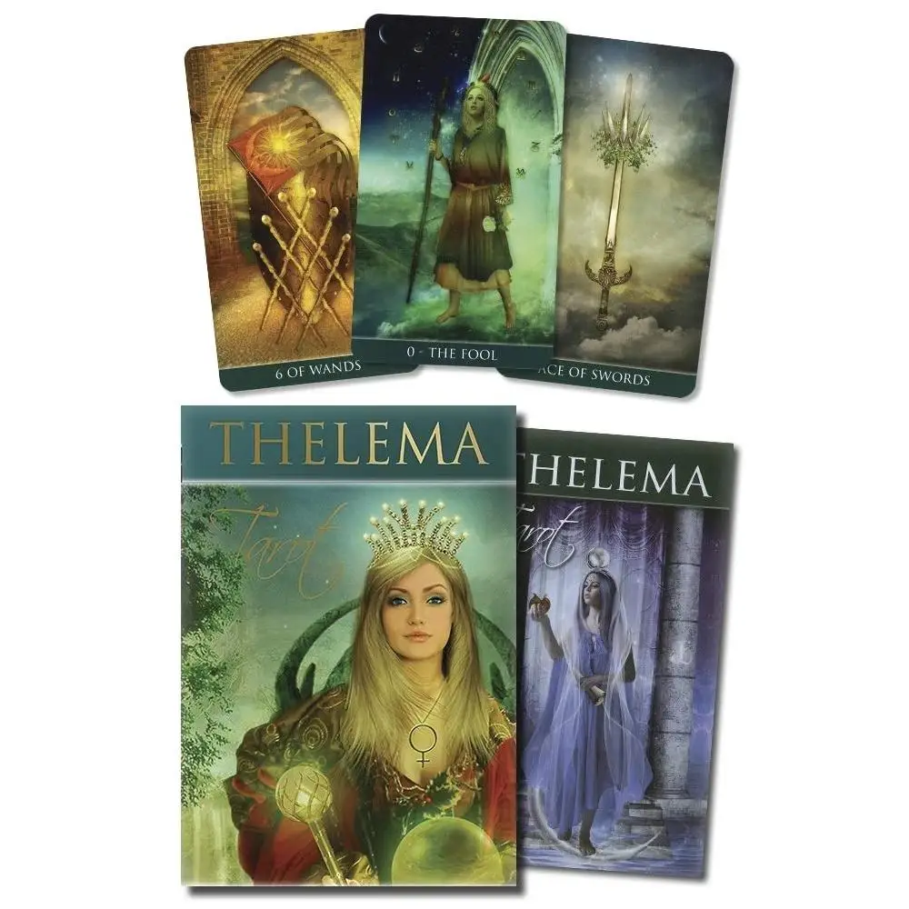 10.3*6cm Thelema Tarot Deck Leisure Party Board Game Fortune-telling Prophecy Oracle Cards