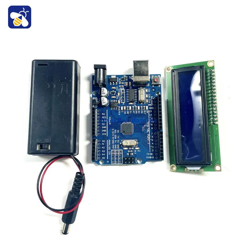 Super Starter Kit for  UNO R3 LCD1602 Display Breadboard Potentiometer Motor Learning Kit