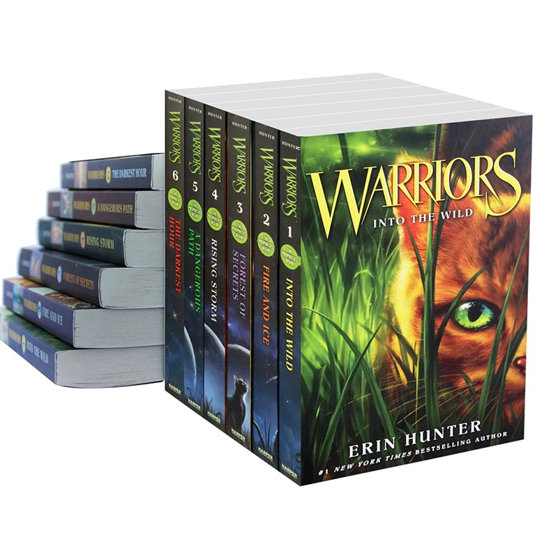 6 Books Cat Warrior The Prophecies Begin Children's Novel Book Fantasy Animal Novel Books