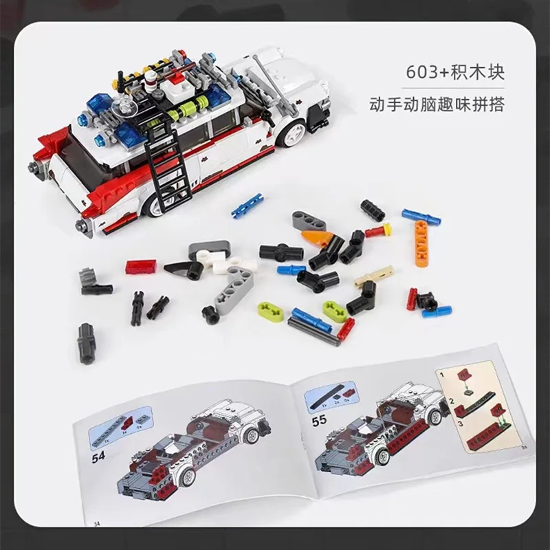 Compatible  Ghostbusters Building Blocks Car Model Bricks for Kids Adults Toys Halloween Christmas Gifts