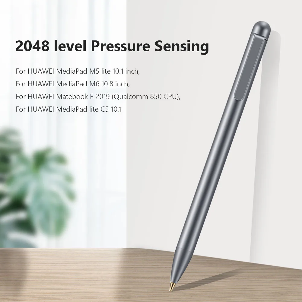 Caneta stylus de toque inteligente 2048 pressão sentido ativo capacitivo stylus alta sensibilidade à prova de riscos para huawei m-pen lite af63