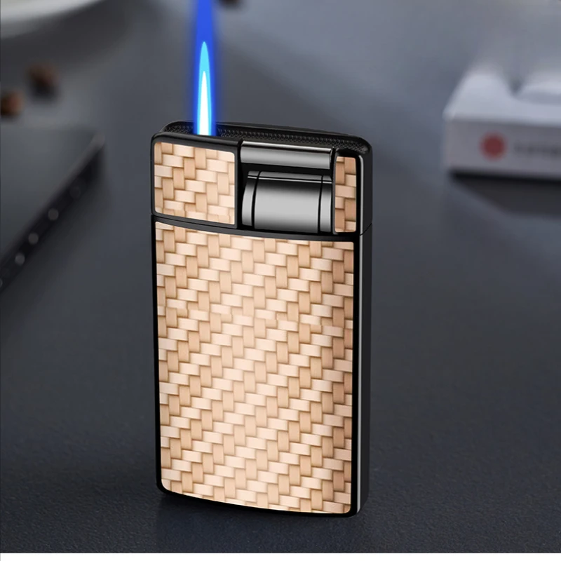 The new large flame inflatable lighter can be used to place cigarette windproof cigarette lighter smoking accessories gift