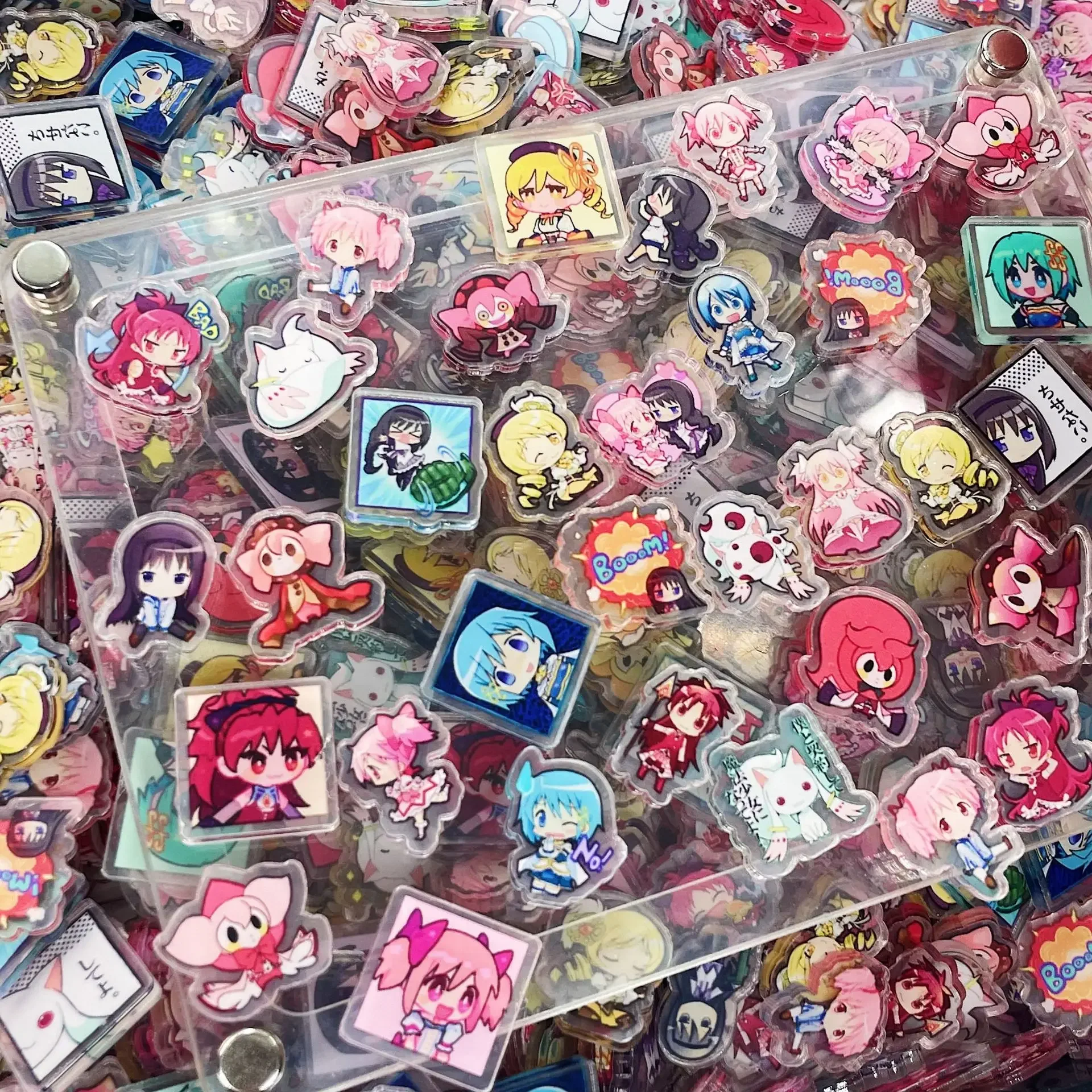 41 Stile 2cm 100-500g Anime-Serien Jujutsu Kaisen ONE PIECE Sailor Moon DIY Acryl-Zubehör Schlüsselanhänger PP-Clip Patch – Detail 28