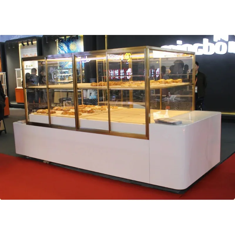 Picture 3: custom.Customized Professional Store Furniture Glass Display Cabinet Bakery