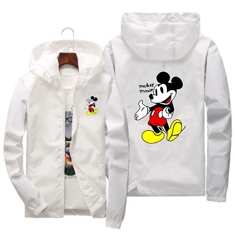 

2025 New Cross border Disney Mickey Mouse Men's Coat Spring and Autumn Leisure Couple Outdoor Slow Running Slim Fit Jacket
