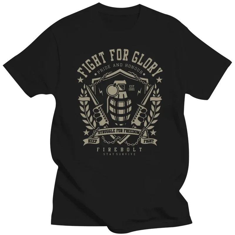 

Hot Sale Clothes - Fight for Glory Urban T Shirts 2018 Summer T-Shirts for Men T Shirt graphi oversized t shirt men clothing