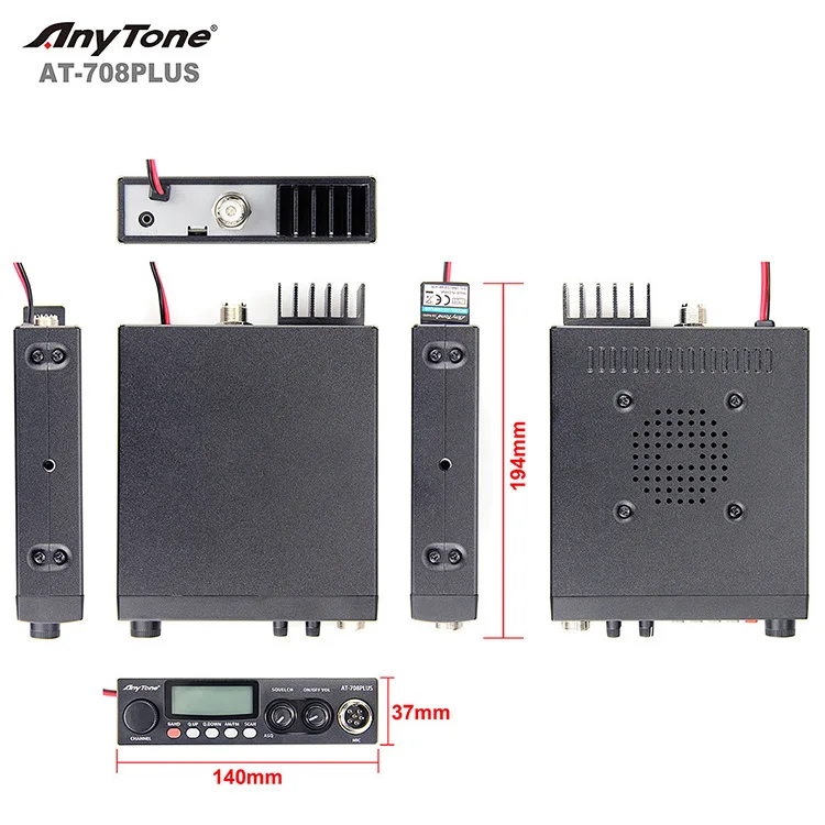 2026 CB Radios at 708PLUS 12 Band Mobile Radios 27MHz Two Way Radios Longly Range Mobile Transceive - view 3