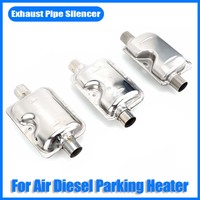 24mm Muffler Silencer Straight-through / S Curved Air Diesel Parking Heater Exhaust Pipe Stainless For Car Caravan Camper Garage