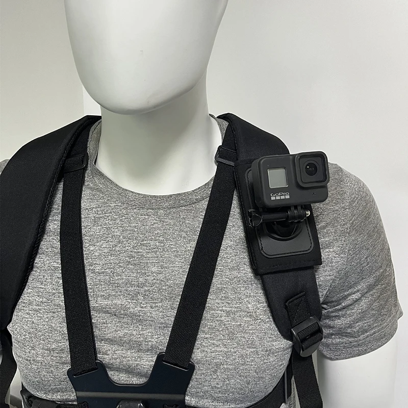 حقيبة الظهر جبل دعم ل Gopro POV حزام حقيبة قوس حزام الكتف حامل قصاصة ل Go Pro Hero 13 12 DJI Insta360 اكسسوارات #3