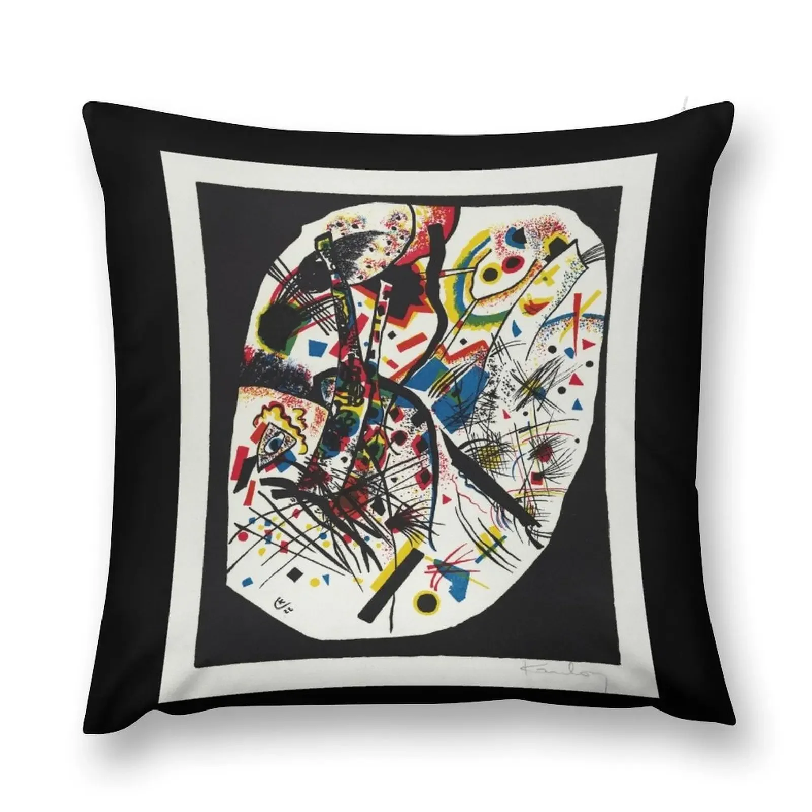 

Wassily Kandinsky Small Worlds III Kandinsky Abstract Art Throw Pillow Decorative pillow case ornamental pillows pillow