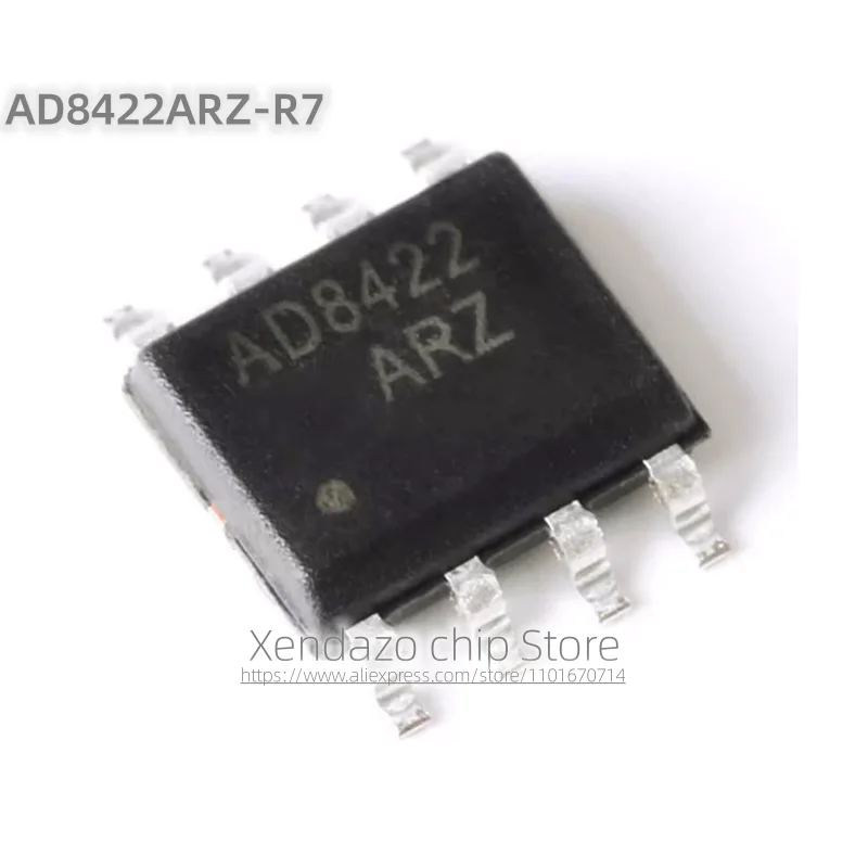 2pcs/lot AD8422ARZ-R7 AD8422ARZ AD8422 SOP-8 package Low power rail to rail precision instrument amplifier chip