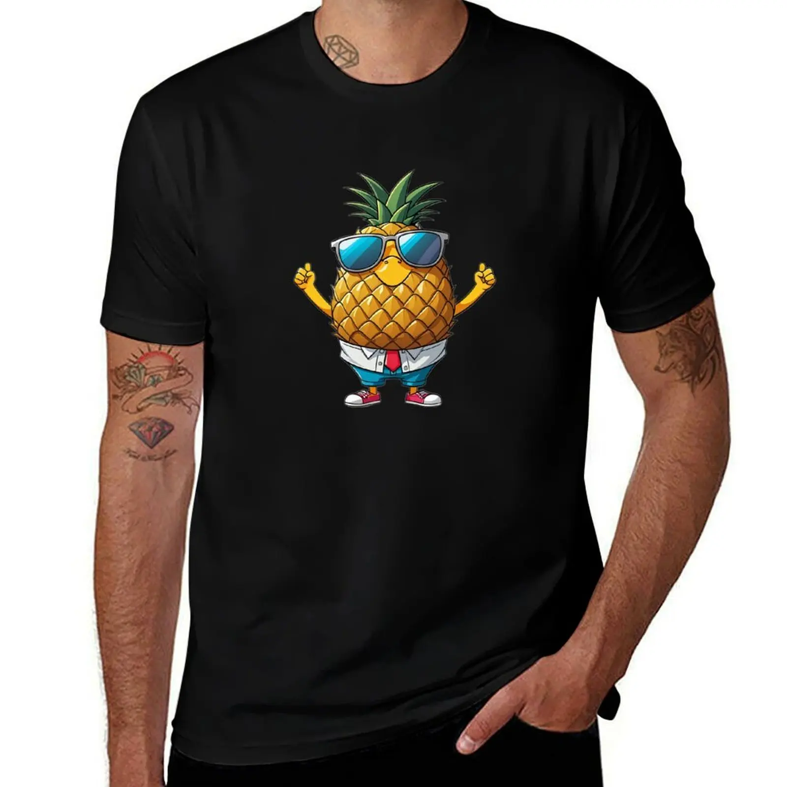 

Cool pineapple T-Shirt funny gifts anime stuff sweat oversized t shirt men