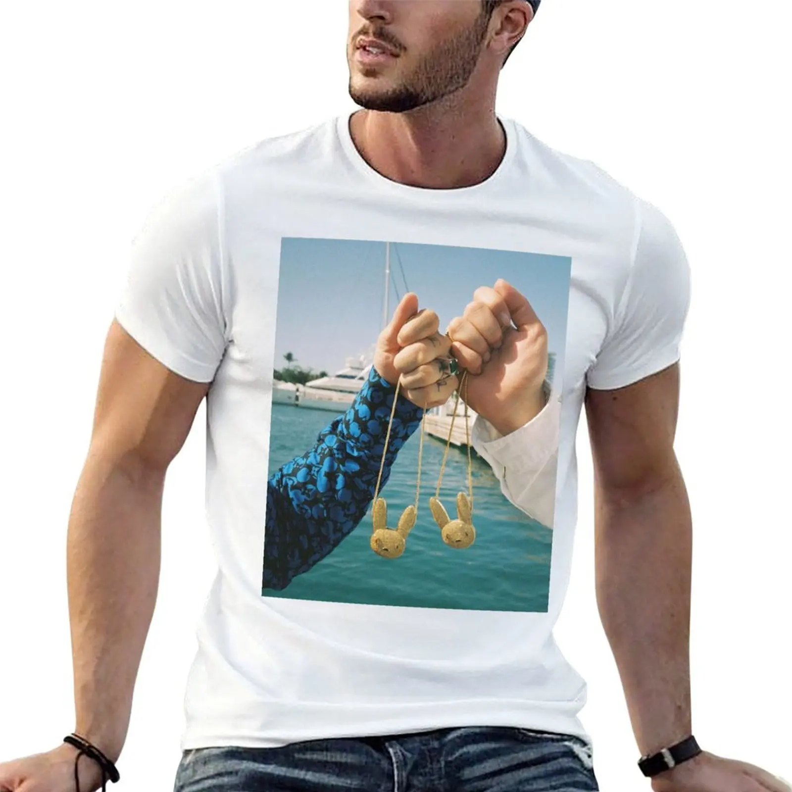 

OASIS by J Balvin and Bad Bunny T-Shirt cotton t shirts man 100% man tshirt T-Shirt