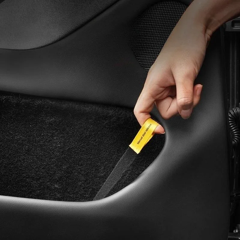 

[Набор из 2 предметов] для Tesla Model 3 и Model Y, задняя аварийная ручка, дверной механический переключатель, аварийный трос