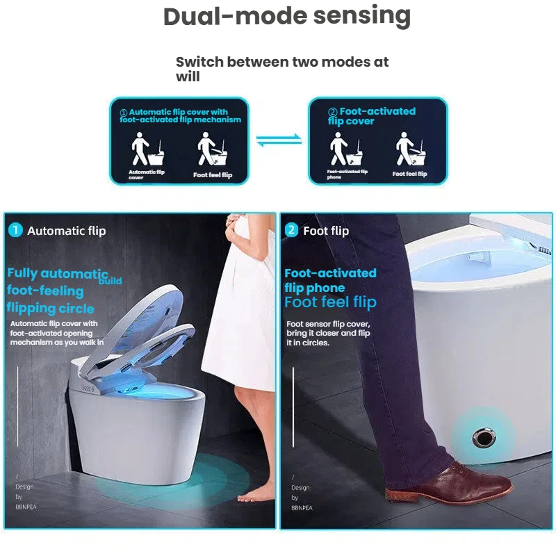 Fully Automatic All in One Splash Smart Toilet Household Multifunctional Fully Automatic Voice Controlled Electric Toilet Seat