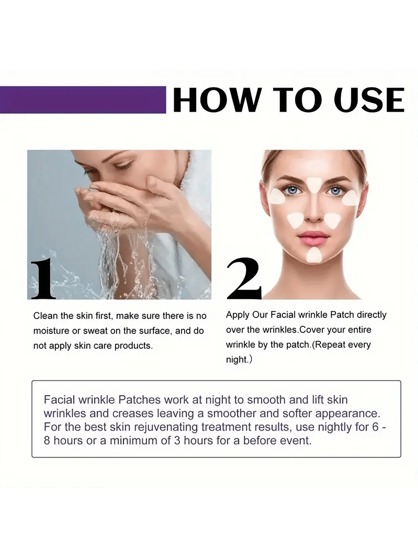 90 Silicone Smoothing Patches, Suitable for Forehead and Smile Lines, Fragrance-Free, Alcohol-Free, No Power or Battery Required, a Safe Skin Care Solution image 5