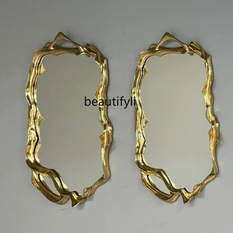 

A13 Fitting room decorative mirror, dormitory wall-mounted household full-length mirror special-shaped hanging door