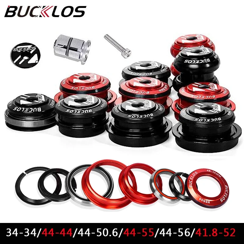 BUCKLOS Bike Headset for 34-34/44-44/44-50.6/44-55/44-56 Bike Frame Bicycle 1 1/8 Headset Seal Bearing 28.6mm MTB Headset