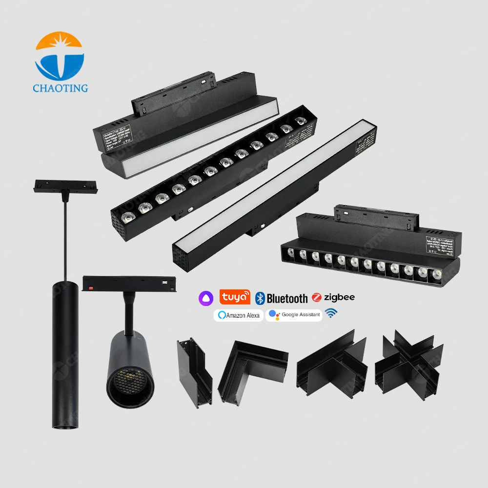 Good Price Modern Recessed Indoor Lighting 12w 24w 36w 48w Floodlight Home Commercial Linear 48V Magnetic LED Track Light