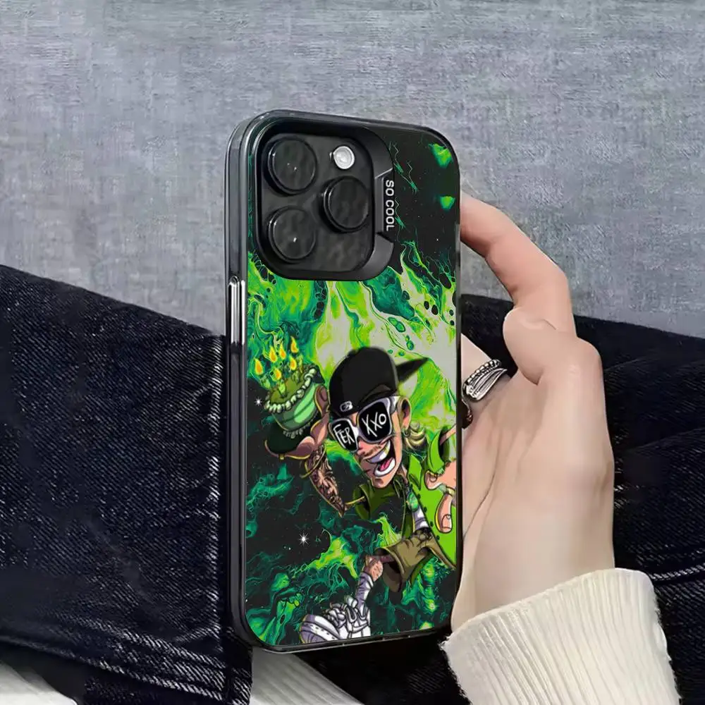 حافظة هاتف F-Feid FERXXO VOL Sagrado لهاتف iPhone 17,16,15,14,13,12,11,Pro,Max,Plus,E,SE4,Air,Mini Black IMD