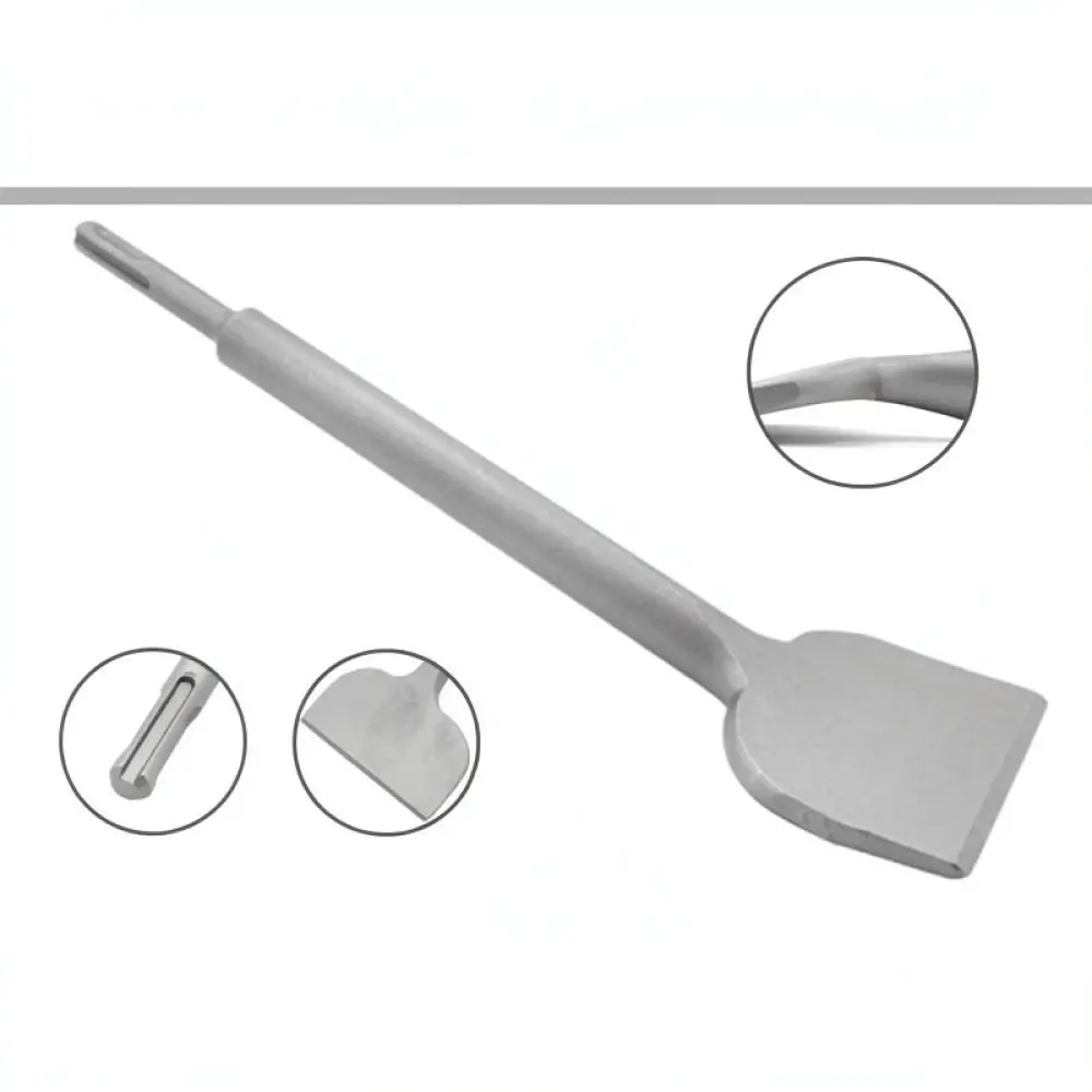Durable Metal Wide Angled Chisel For Electric Hammer Tile Stripping Concrete Wall Breaking Professional Masonry Tool Bit