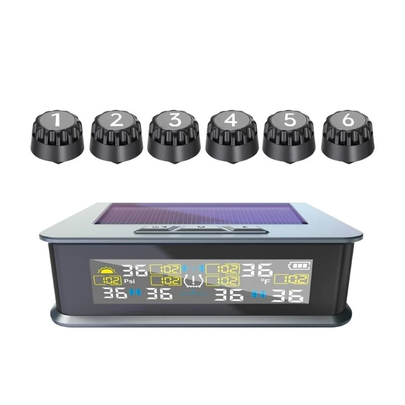 U13C Multiple Vehicle Consistent Tire Pressure Observer Solar Charging ABS Building
