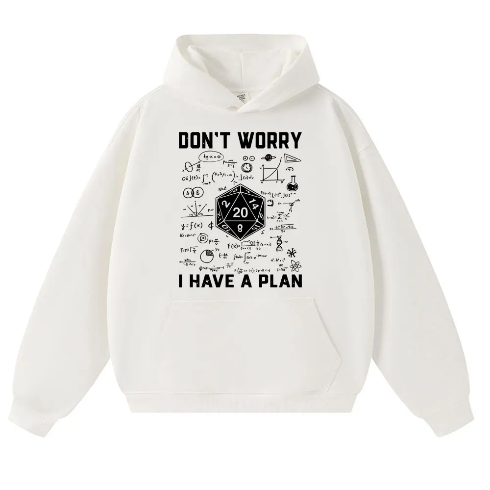 مضحك الزنزانة التنين هوديس لدي خطة D20 النرد لعب الأدوار لعبة DnD Harajuku البلوز الصوف عادية المتضخم رياضية