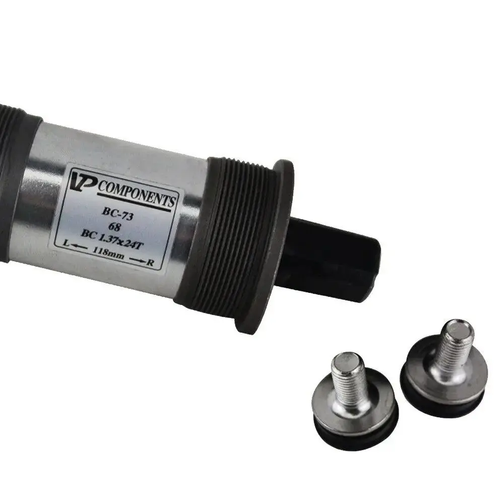 1Set VP-BC73 Bicycle BSA Bottom Bracket 68mm 103/107/110.5mm Square Tapered Spindle Crankset Central Shaft Quare Hole